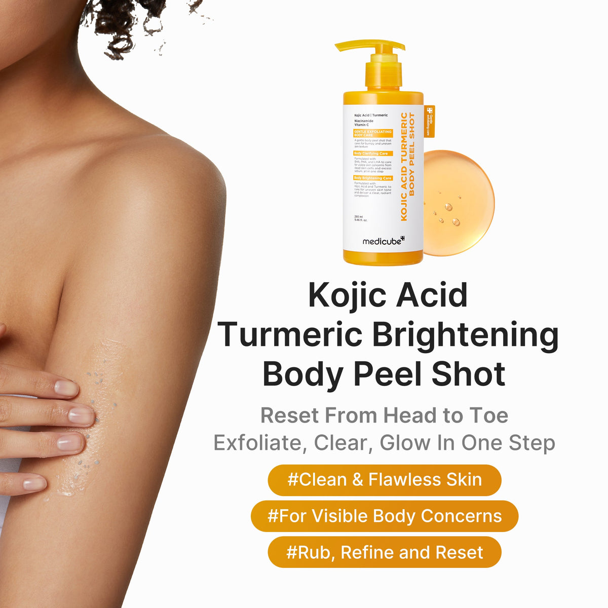 Kojic Acid Turmeric Body Peel Shot E9