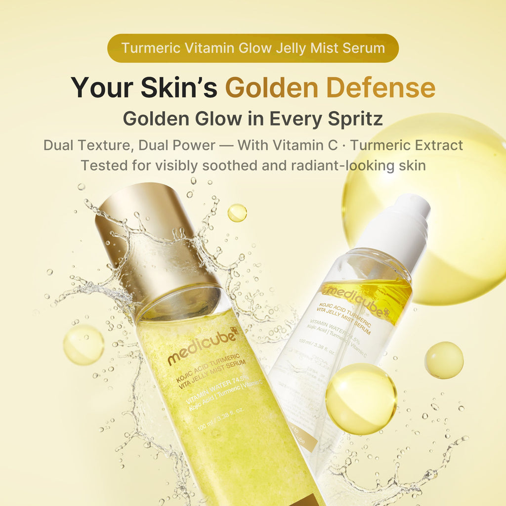 Kojic Acid Turmeric Vitamin Gold Jelly Mist Serum X3