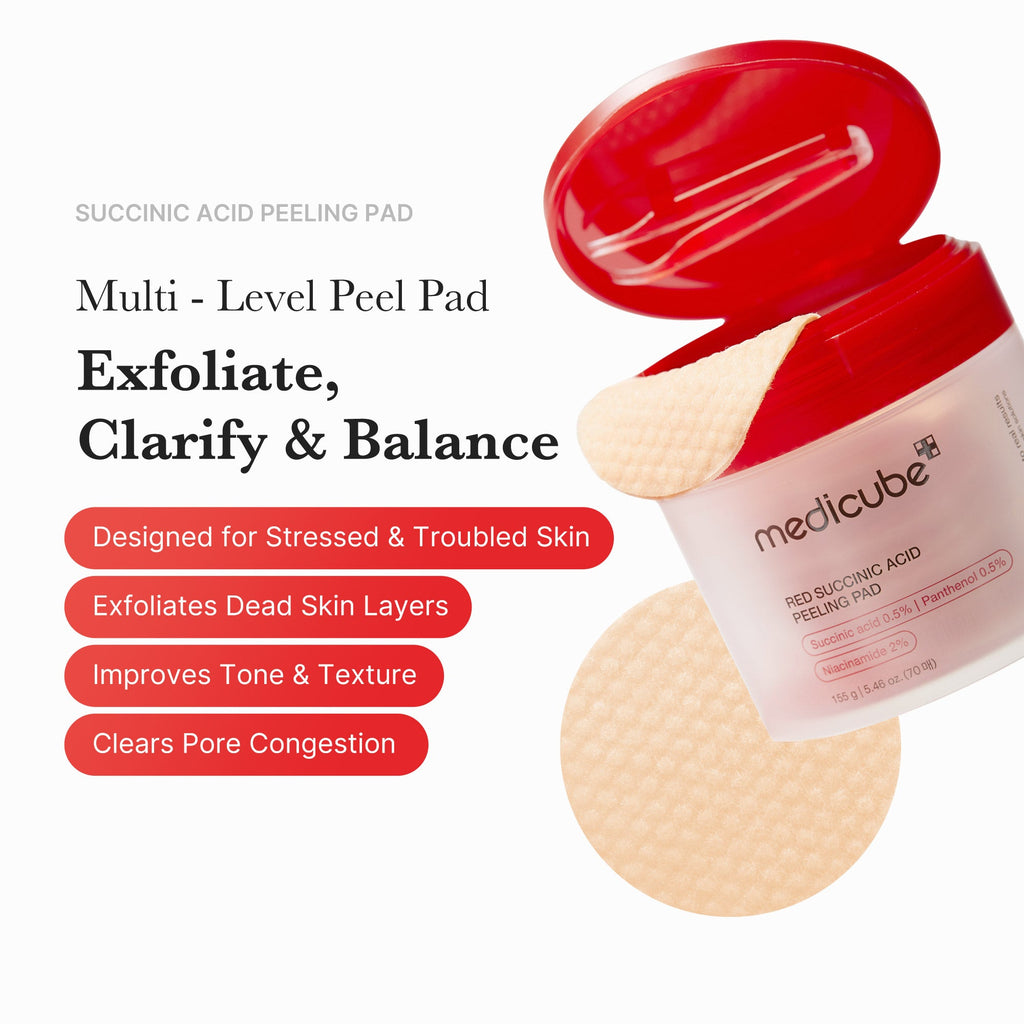 Red Succinic Acid Panthenol Pads W1