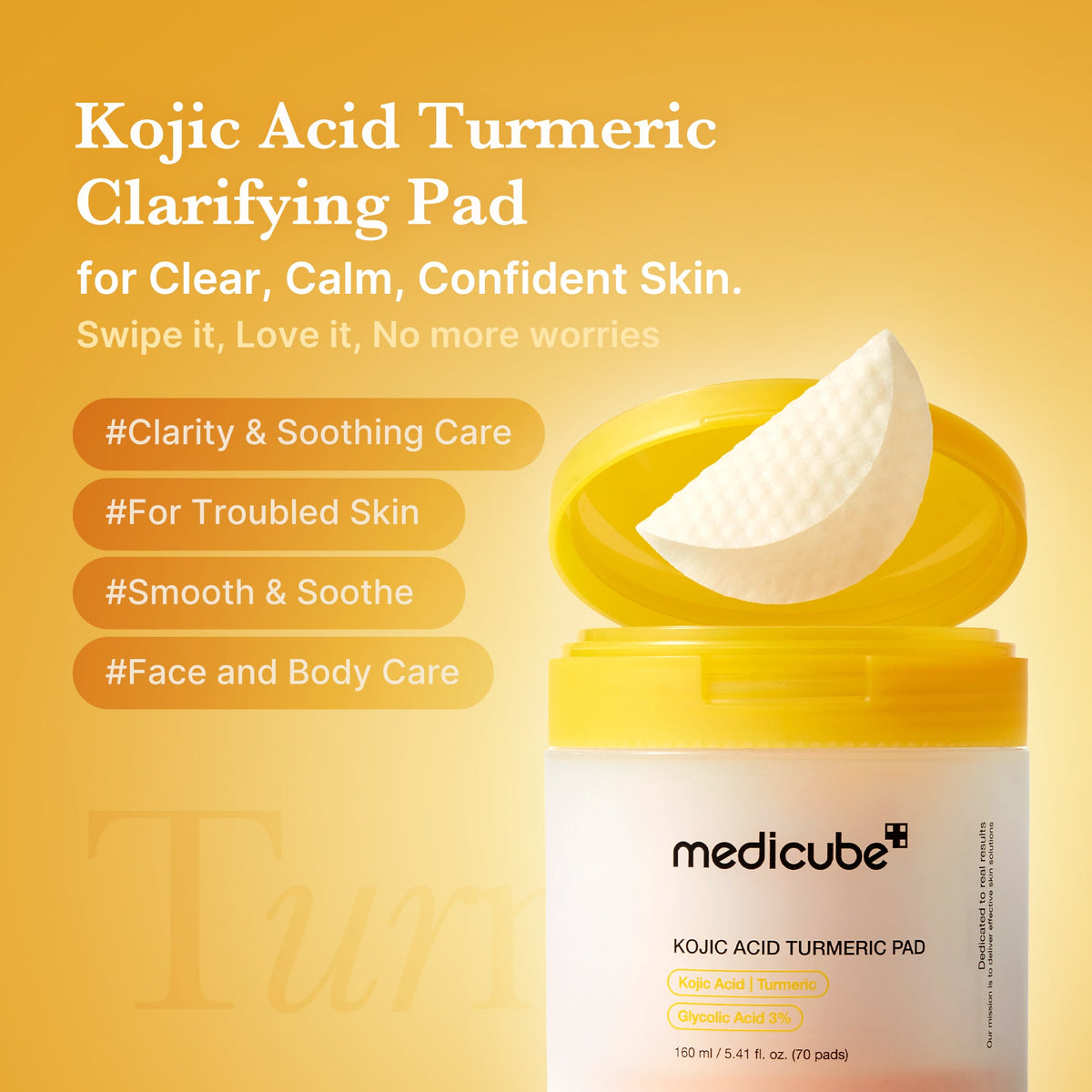 Kojic Acid Tumeric Toner Pad Q5