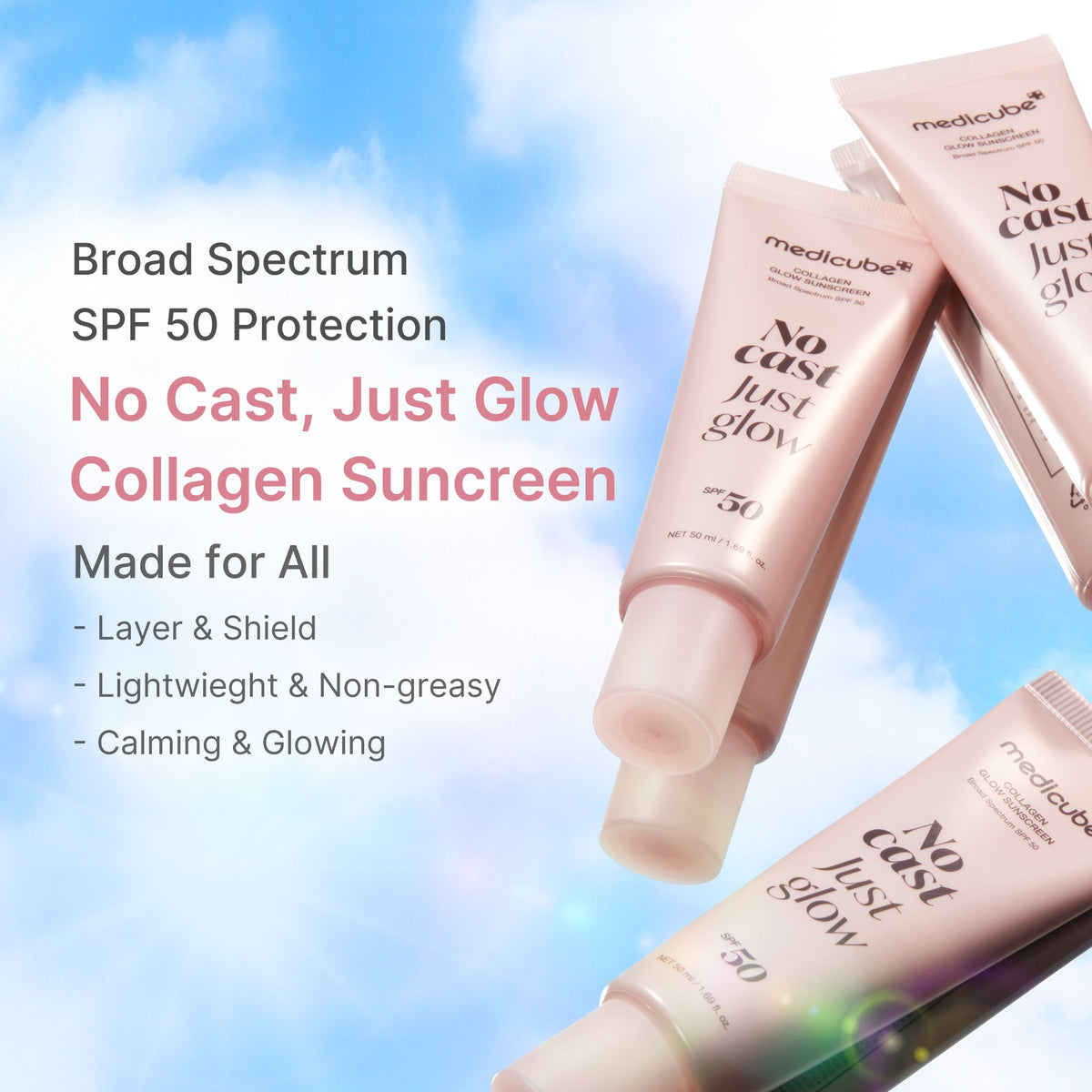 No Cast Just Glow Collagen Sunscreen N2