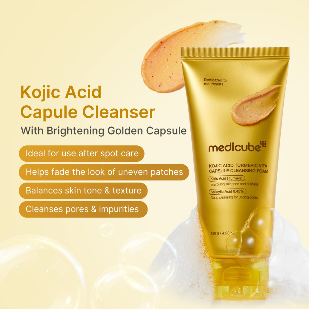 Kojic Acid Turmeric Vita Capsule Foam Cleanser E4
