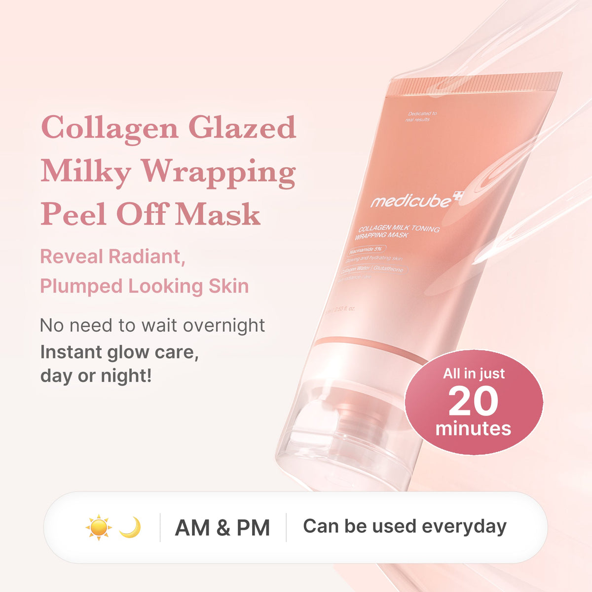 Collagen Milky Glow Daytime Wrapping Mask W3