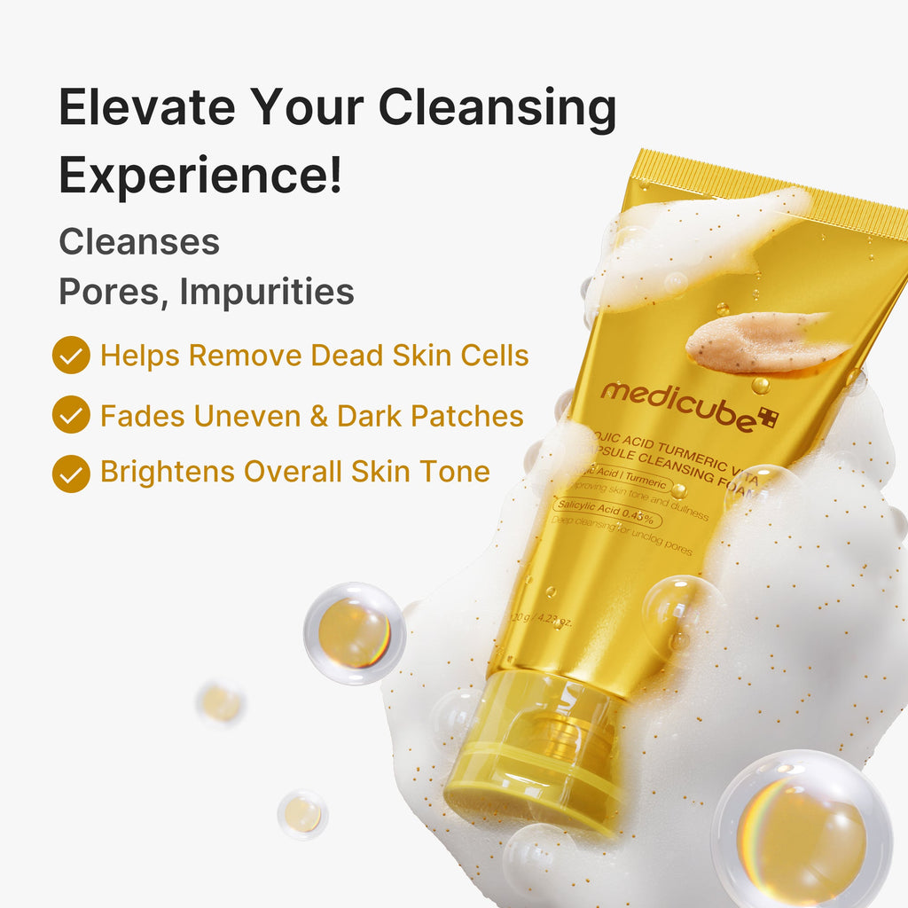 Kojic Acid Turmeric Vita Capsule Foam Cleanser E4