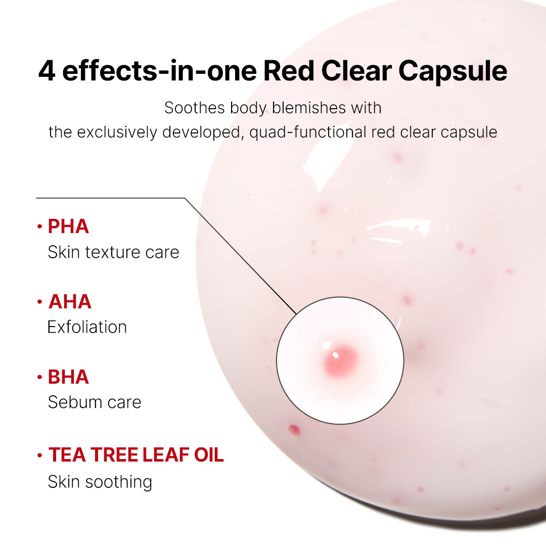 Red Clear Capsule Body Lotion W1