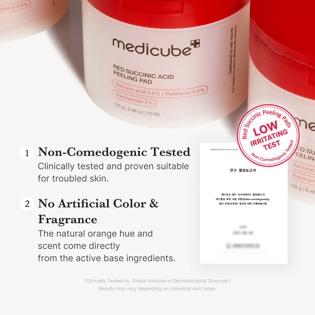 Red Succinic Acid Panthenol Pads W1
