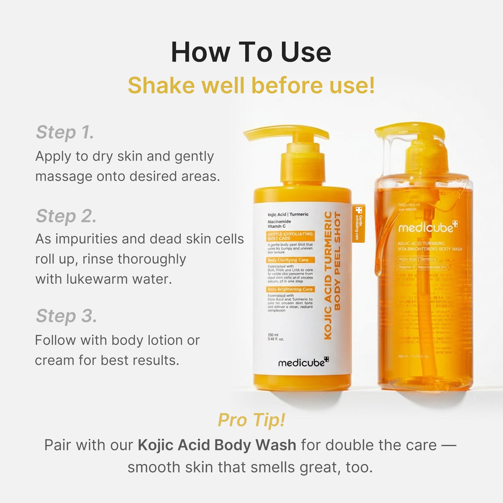 Kojic Acid Turmeric Body Peel Shot E9