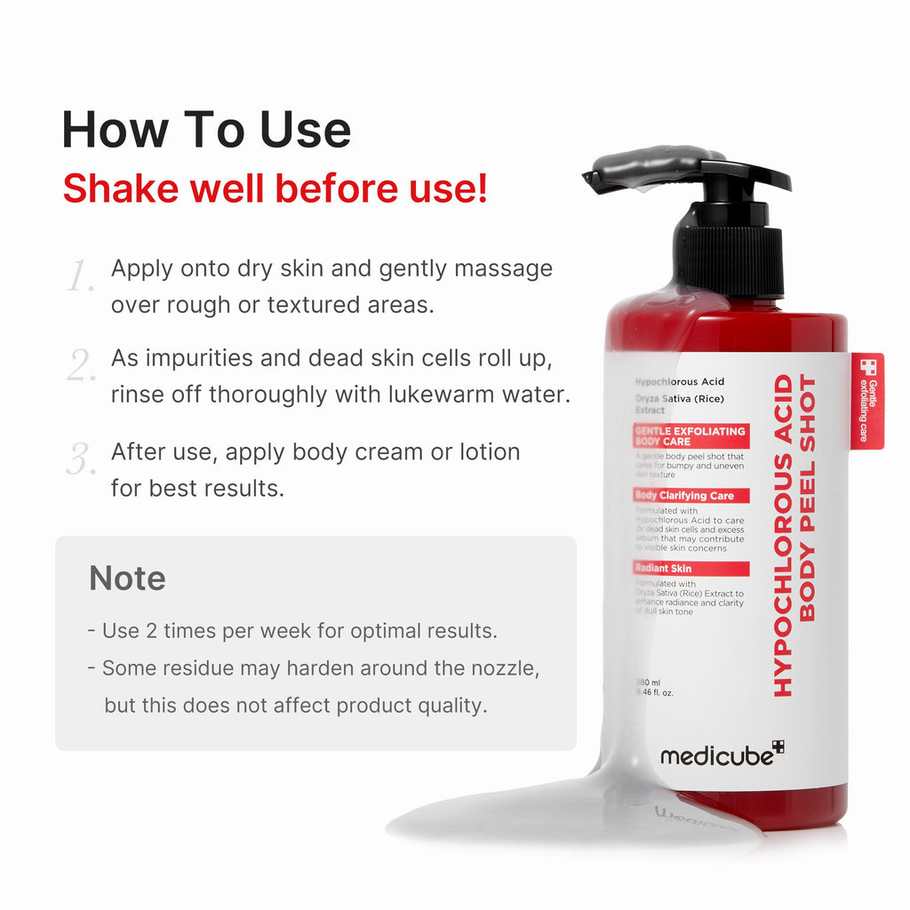 Hypochlorous Acid Rice Body Peel Shot Y3