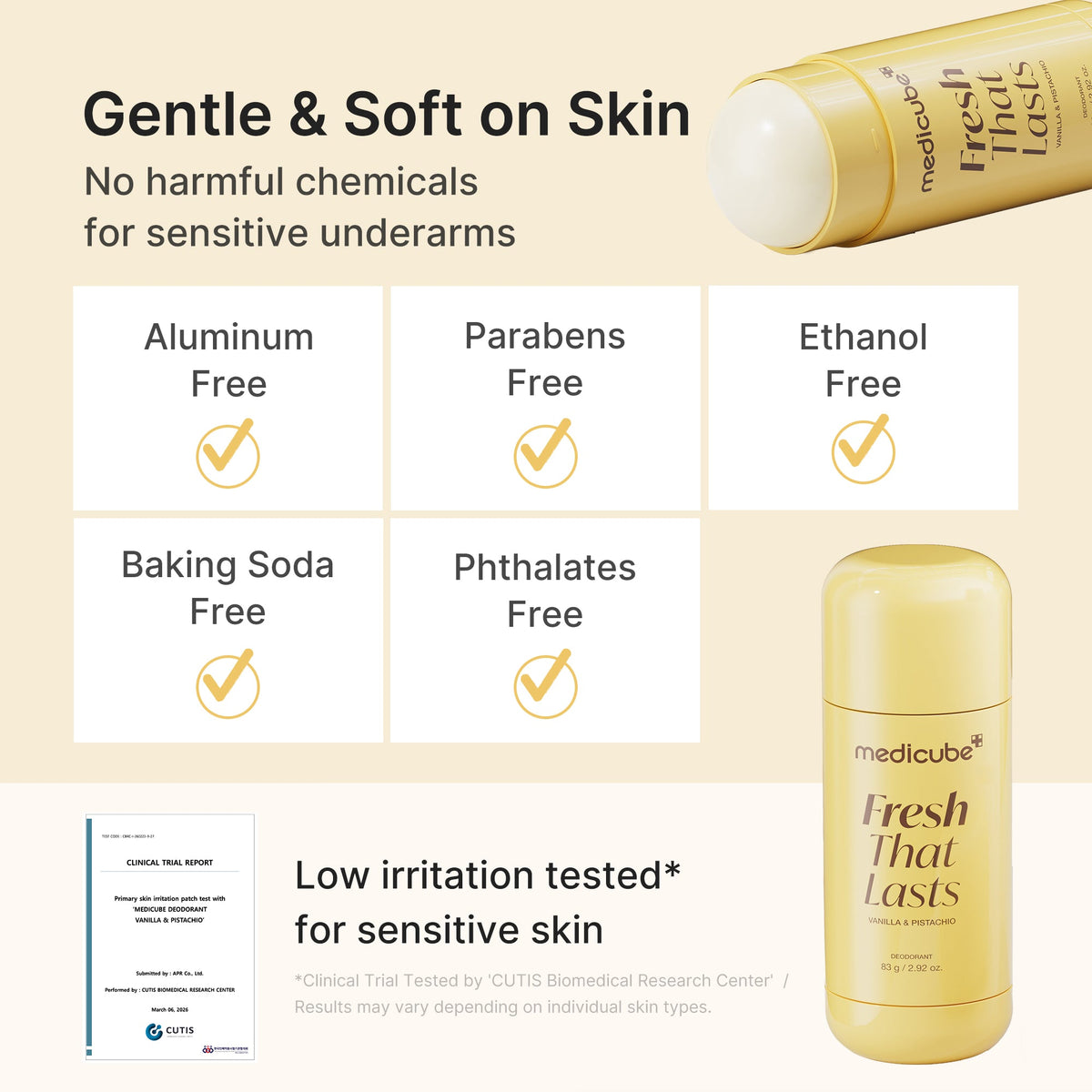 Kojic Acid Brightening Deodorant (Vanilla & Pistachio) K5