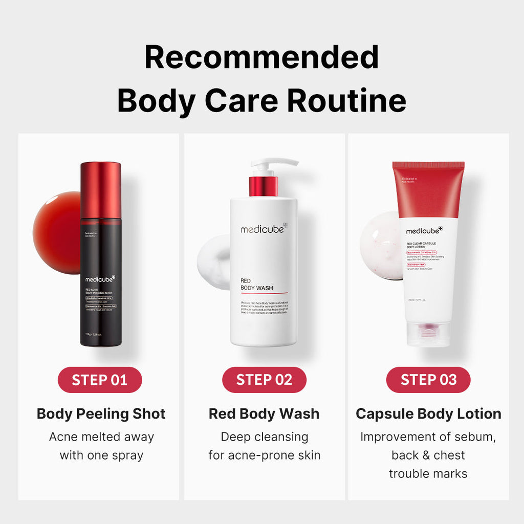 Red Body Peeling Shot Cleanser A8
