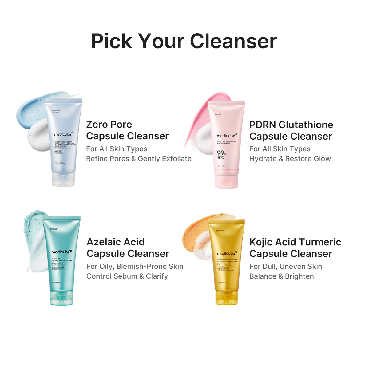 Kojic Acid Turmeric Vita Capsule Foam Cleanser E4