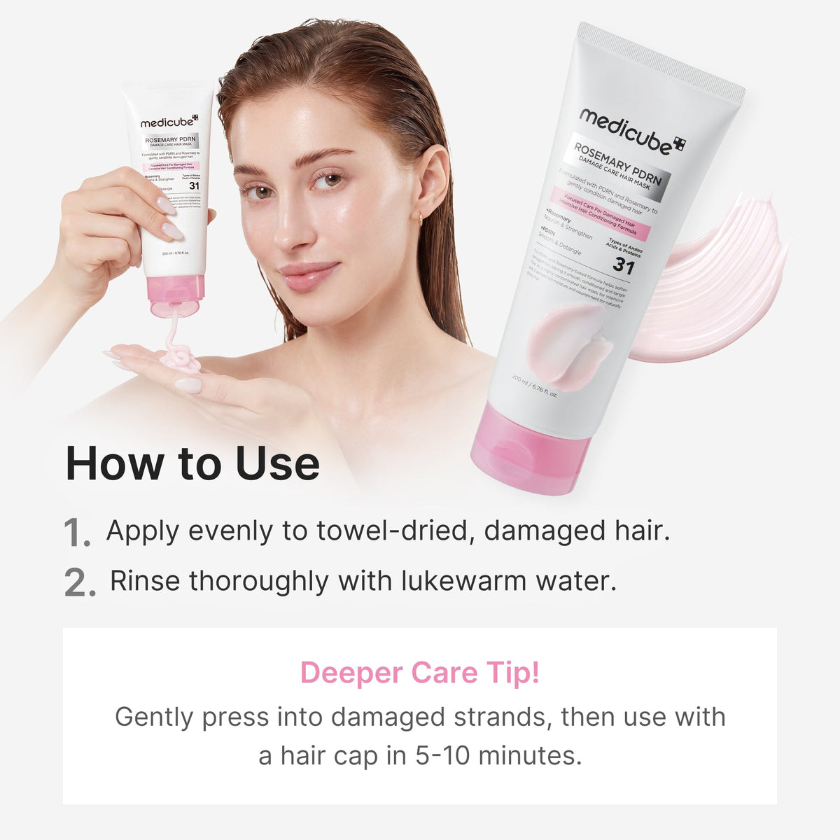 Rosemary PDRN Damage Care Hair Mask B8
