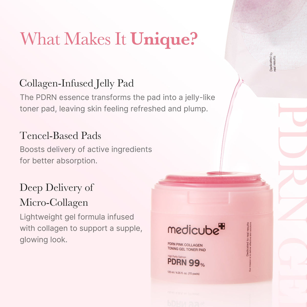 PDRN Pink Collagen Gel Toner Pad L9