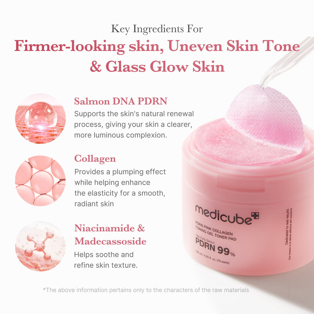 PDRN Pink Collagen Gel Toner Pad L9