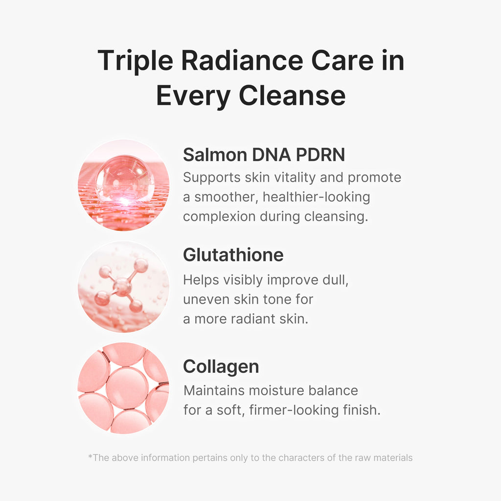 PDRN Pink Glutathione Capsule Foam Cleanser K4
