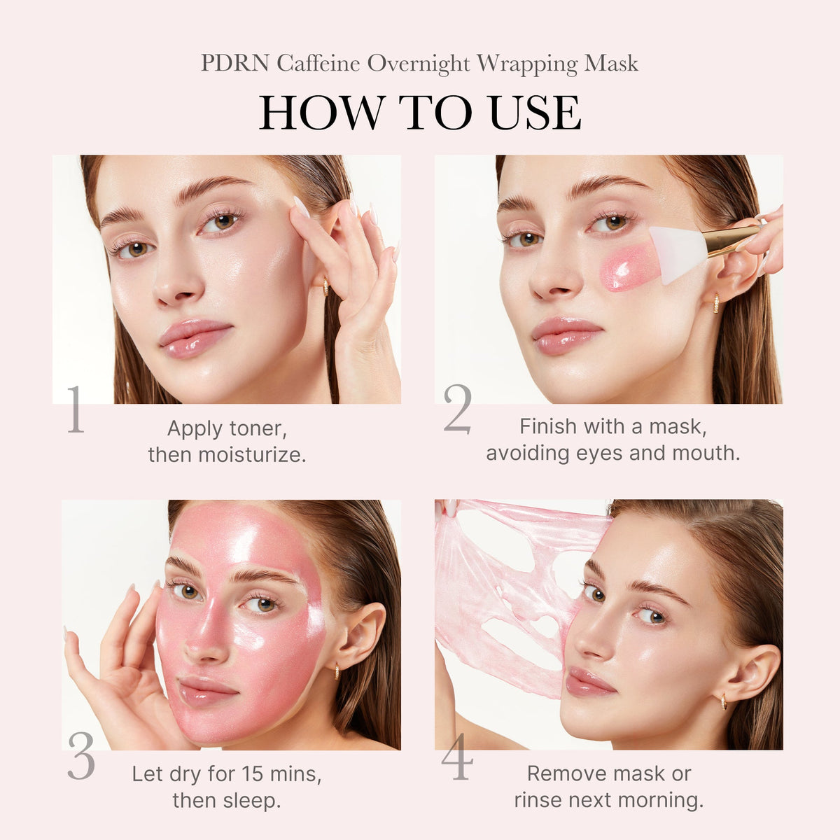PDRN Pink Caffeine Overnight Wrapping Mask C3