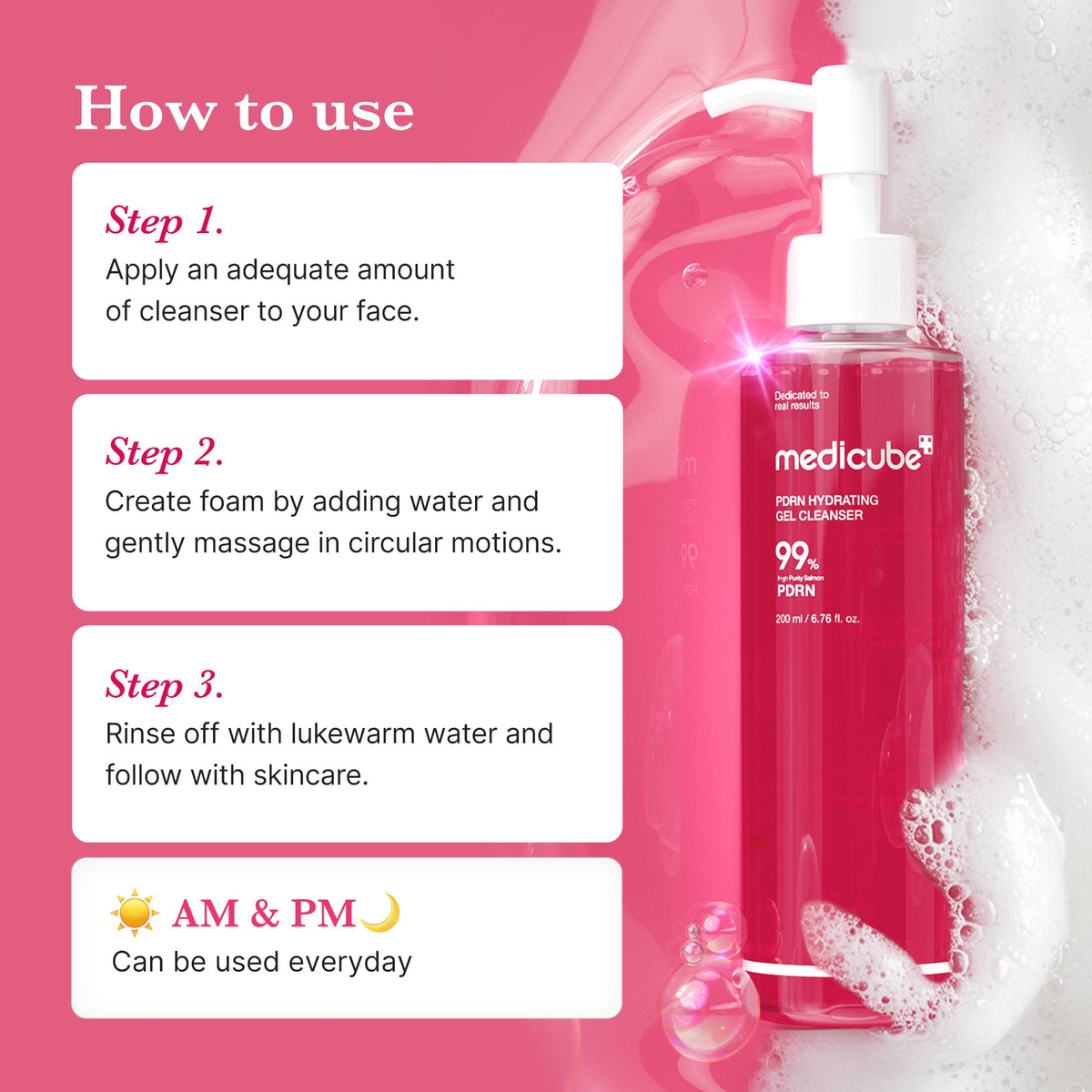 PDRN Pink Gel Cleanser P3