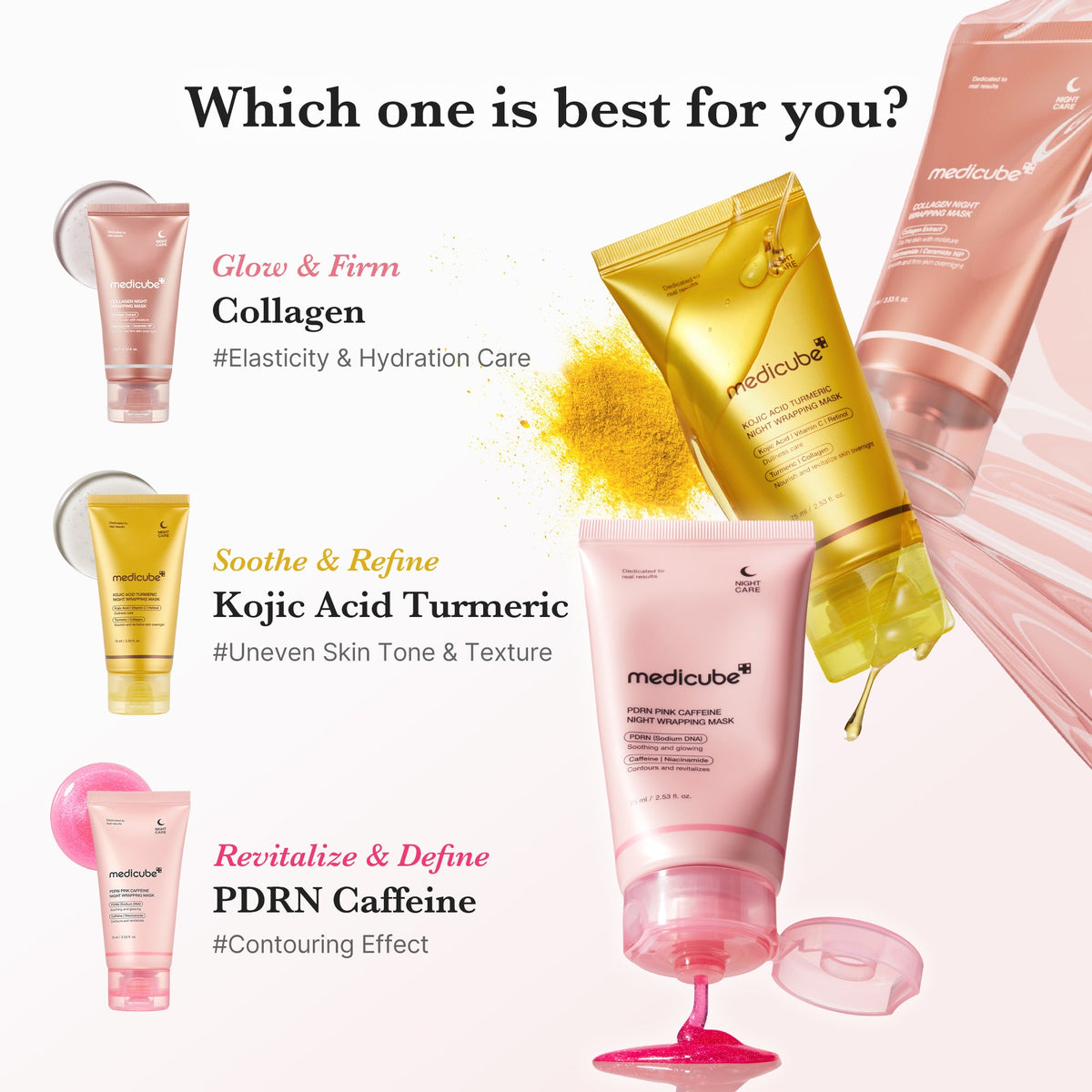 PDRN Pink Caffeine Overnight Wrapping Mask C3