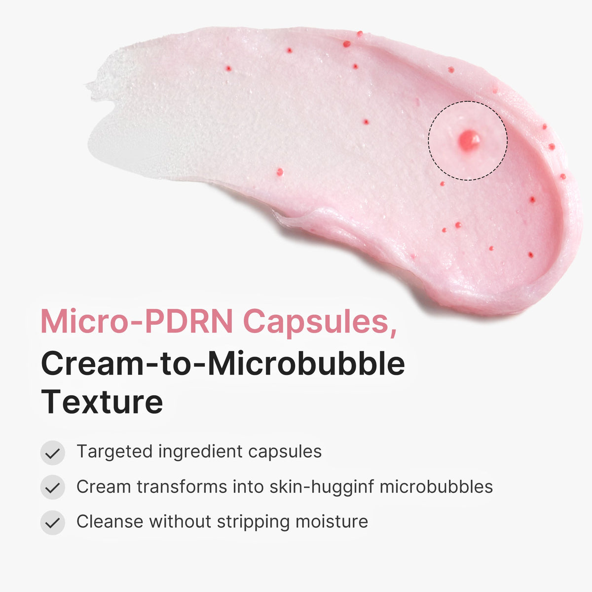PDRN Pink Glutathione Capsule Foam Cleanser K4