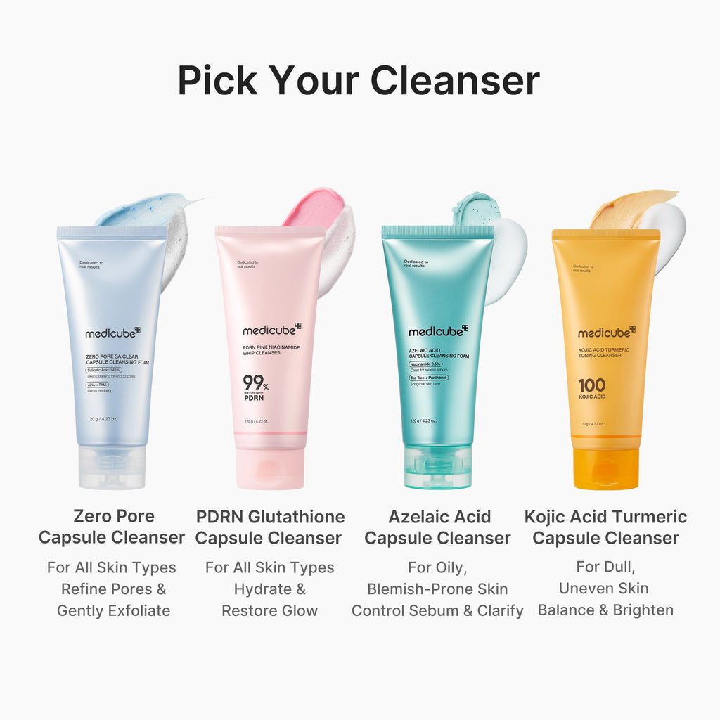PDRN Pink Glutathione Capsule Foam Cleanser K4