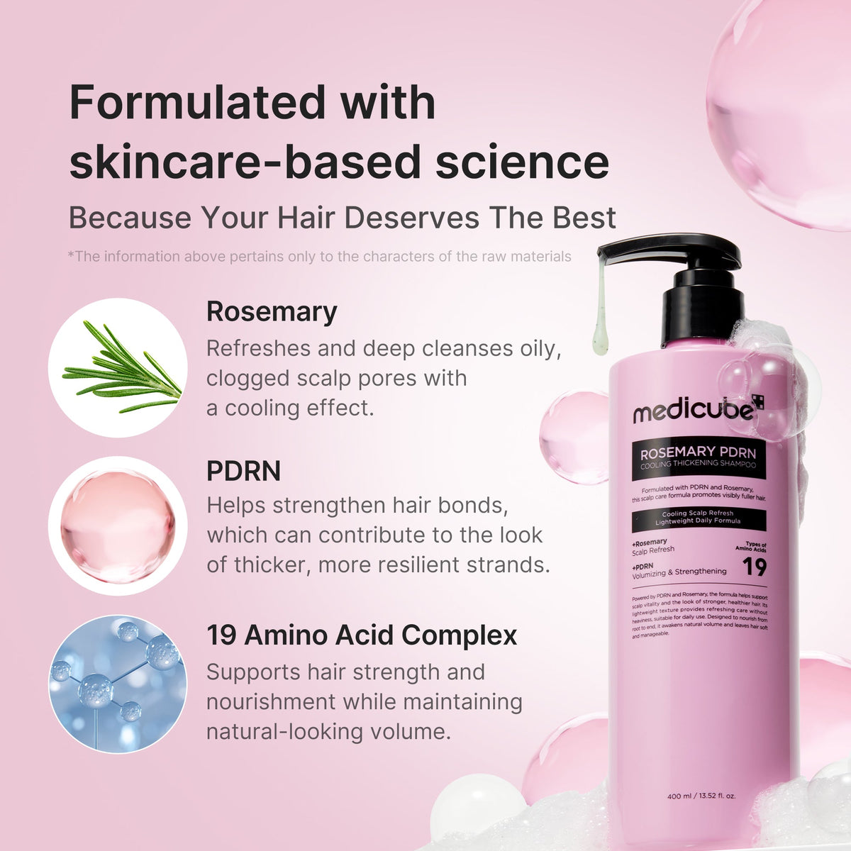 Rosemary PDRN Cooling Thickening Shampoo G4
